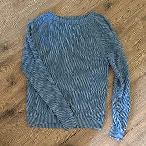 LOFT Textured Knit Sweater in Blue